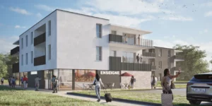 B&acirc;timent les Verch&egrave;res &agrave; Sury Le Comtal, vue ext&eacute;rieure
